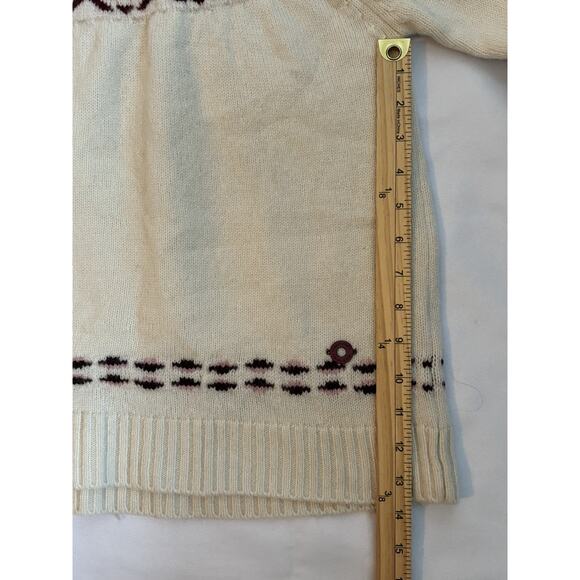 Kari Traa Wool Blend Nordic Sweater Women’s Small Cream Fair Isle - Picture 8 of 8